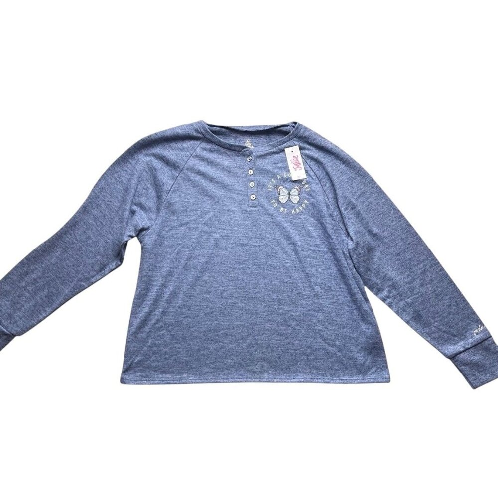 Justice Girls New Sleep / Loungewear It's A Good Day To Be Happy Long Sleeve Shi